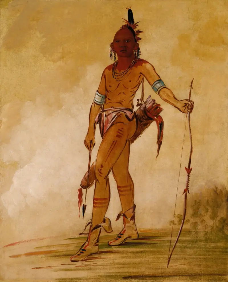 Cáh-He-Ga-Shín-Ga, Little Chief av George Catlin