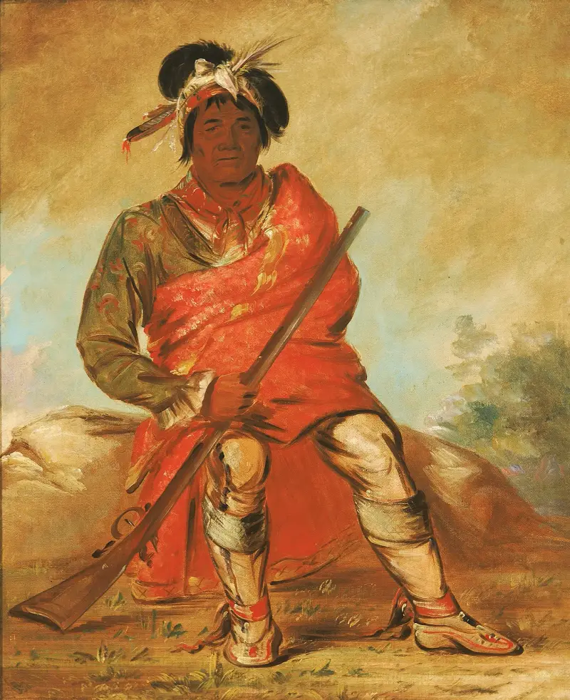 Hjort utan hjärta, en hövding av George Catlin