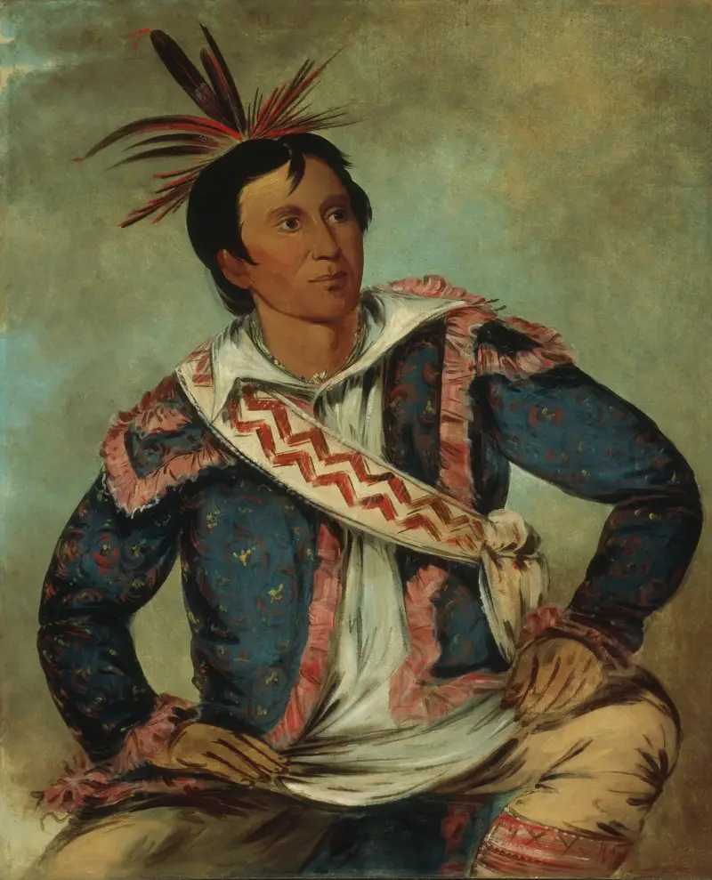 Há-Tchoo-Túc-Knee, Snapping Turtle, a Half-Breed av George Catlin