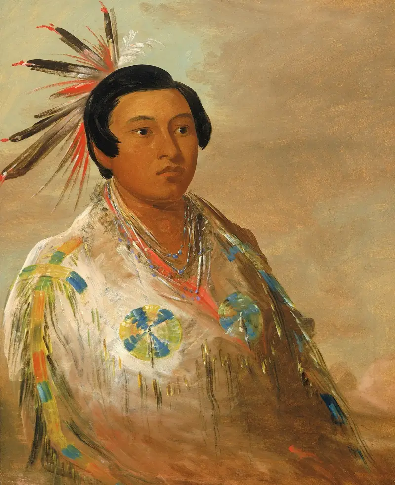 Hee-doh’ge-ats, a Young Man av George Catlin