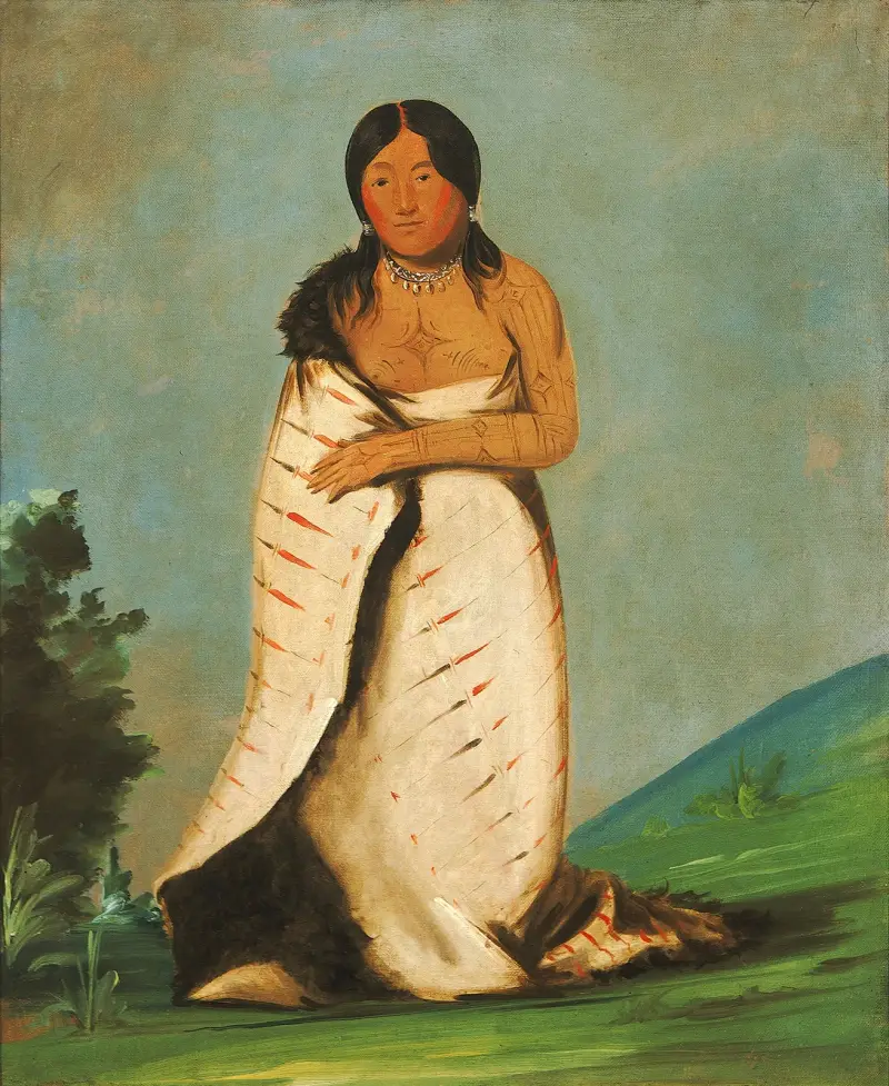 Hee-Láh-Dee, Pure Fountain, Wife of The Smoke av George Catlin