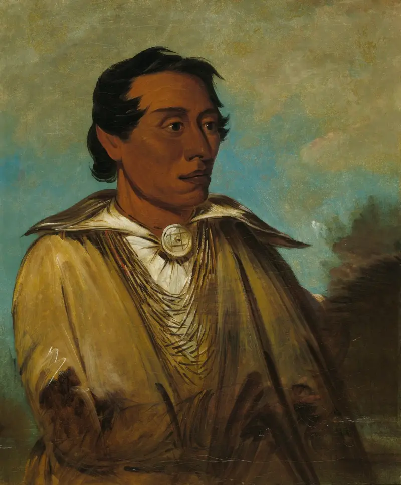 Kee-Án-Ne-Kuk, främste man, hövding för stammen av George Catlin