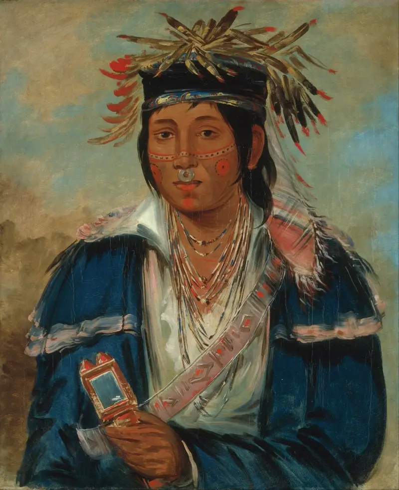 Kee-mo-rá-nia, No English, a Dandy av George Catlin