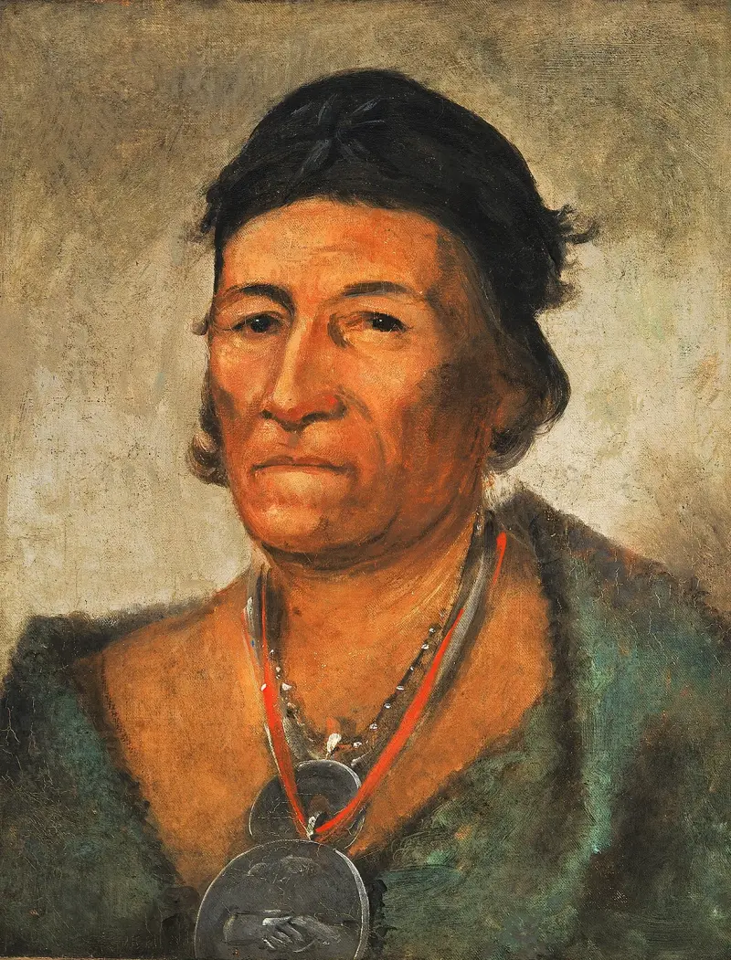 Ko-Mán-I-Kin, Big Wave, An Old And Distinguished Chief av George Catlin
