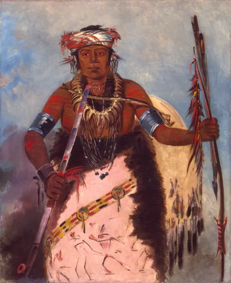 Notch-Ee-Níng-A, No Heart, (Called White Cloud), Chief of The Tribe av George Catlin