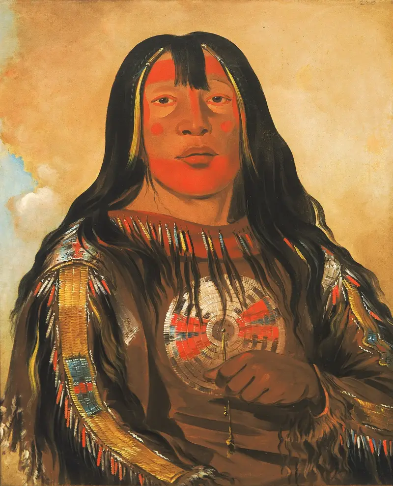 Peh-Tó-Pe-Kiss, Eagle’s Ribs, a Piegan Chief av George Catlin