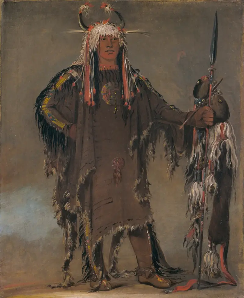 Peh-Tó-Pe-Kiss, Eagle’s Ribs, a Piegan Chief av George Catlin