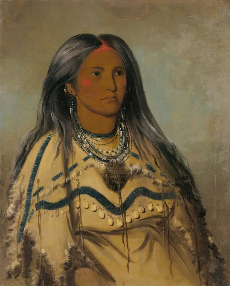 Sha-Kó-Ka, Mint, en vacker flicka av George Catlin