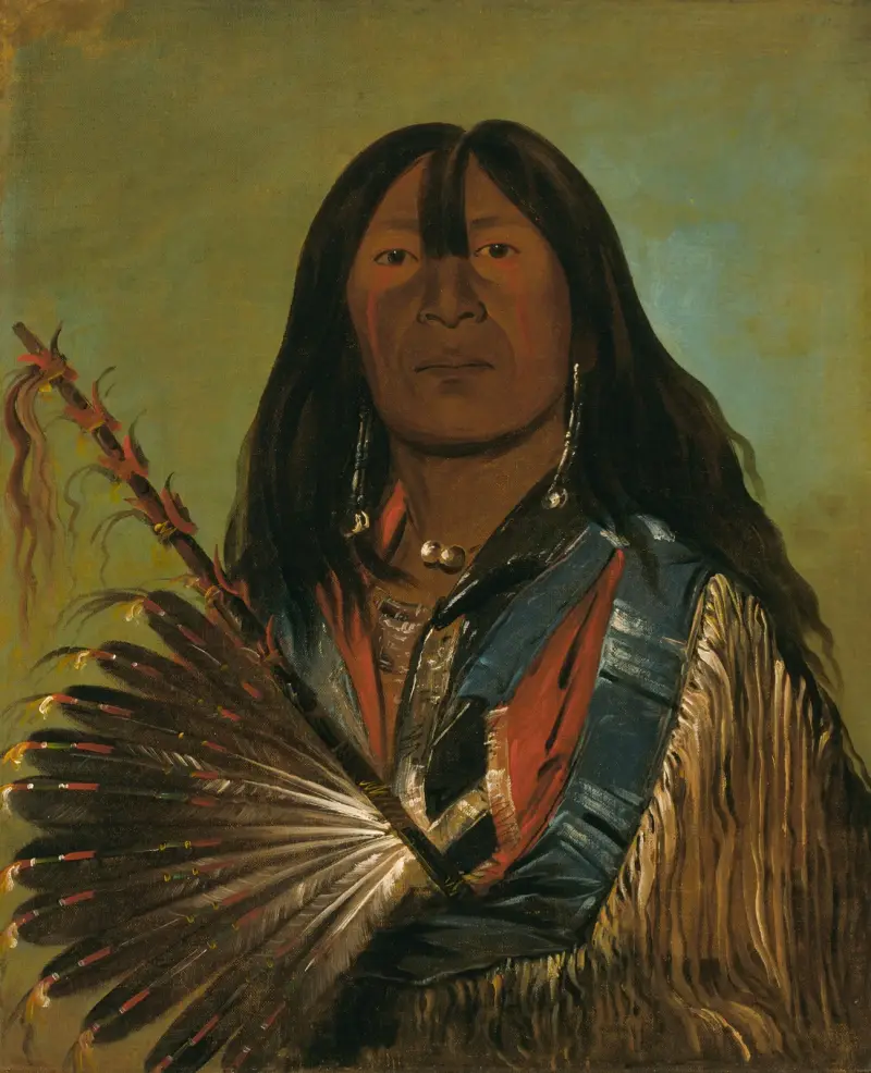 Shón-Ka, der Hund, Häuptling der Bande der schlechten Pfeilspitzen von George Catlin