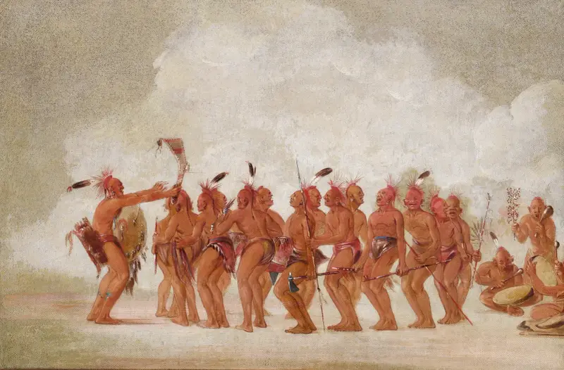 Slave Dance, Sac And Fox av George Catlin