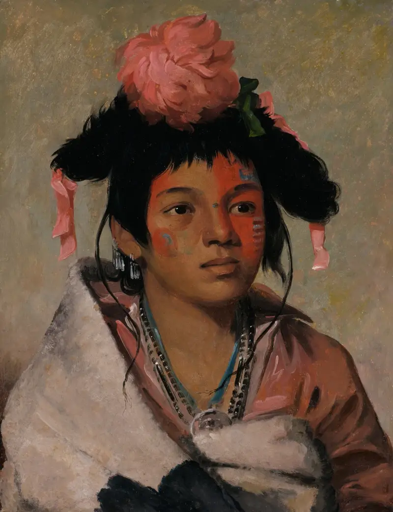 Tcha-Káuk-O-Ko-Máugh, Great Chief, a Boy av George Catlin