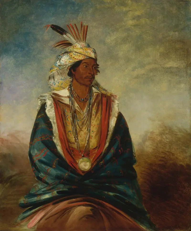 Tel-Maz-Há-Za, a Warrior of Distinction av George Catlin