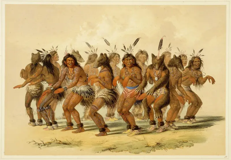 Björndansen av George Catlin