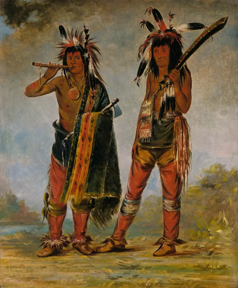 Två unga män av George Catlin