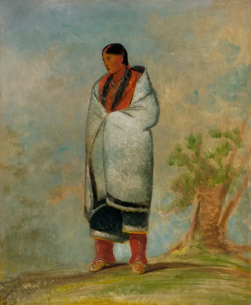 Wa-Quóth-E-Qua, The Buck’s Wife, Wife of The Whale av George Catlin