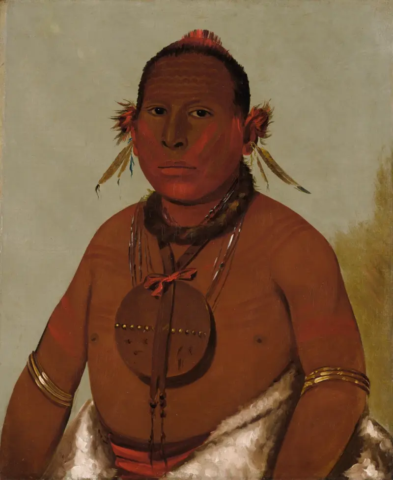 Wa-Sáw-Me-Saw, Donnernder, jüngster Sohn von Black Hawk von George Catlin