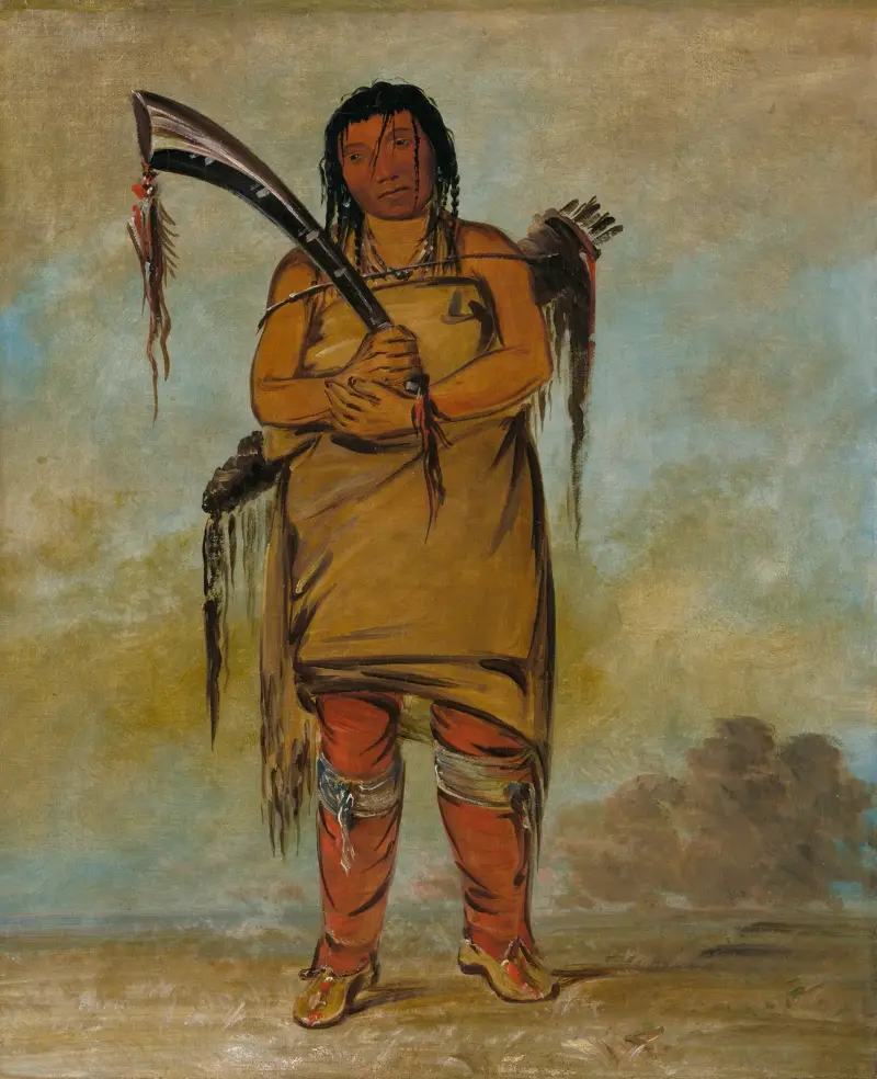 Wáh-Chees, a Brave av George Catlin