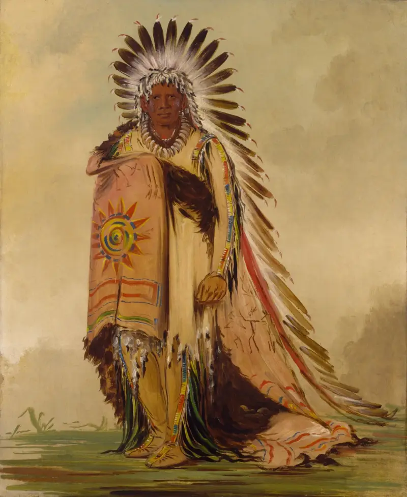 Wán-Ee-Ton, Chief of The Tribe av George Catlin
