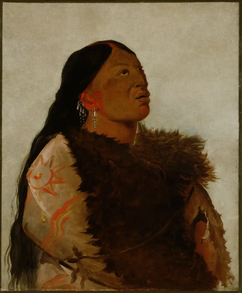 Hustru till de sex av George Catlin