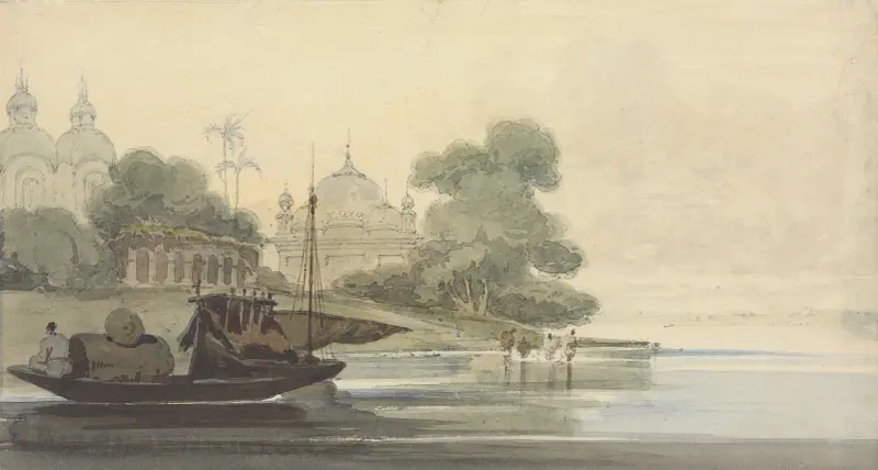En flod på Ceylon av George Chinnery