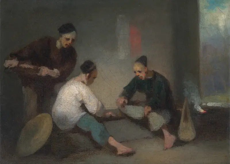 Čínští hráči, George Chinnery