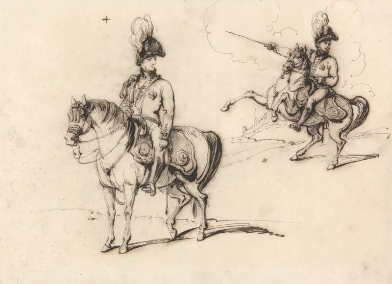 Equestrian Studies of an English Officer av George Chinnery