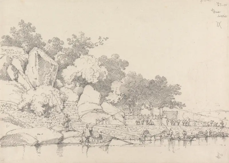 Lap House, Inner Harbour, Macau av George Chinnery