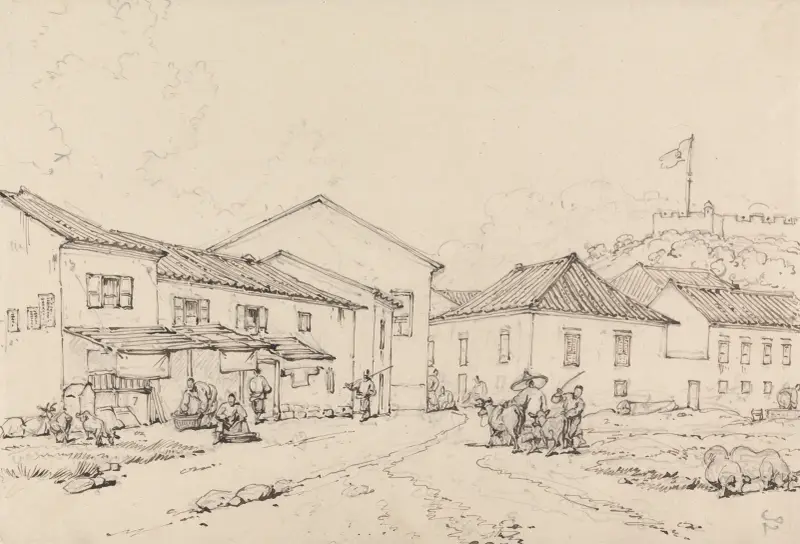 Monte Fort, Macao av George Chinnery