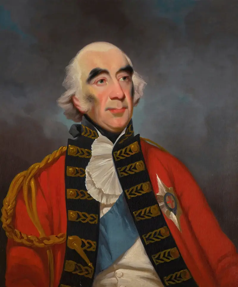 Porträtt av Francis Rawdon-Hastings, andre earl av Moira och förste markis av Hastings av George Chinnery