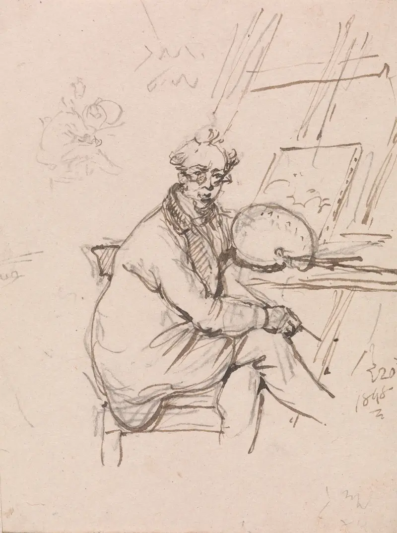 Autoportrét, 1848, George Chinnery