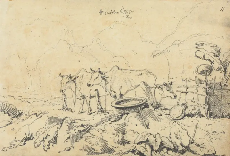Tre tjudrade kor av George Chinnery
