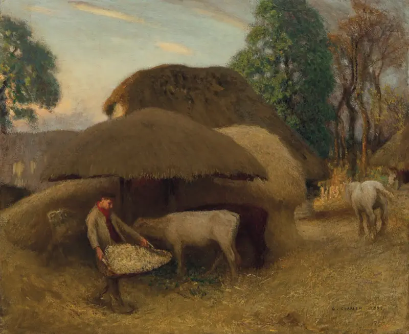 Statek, večer, Sir George Clausen