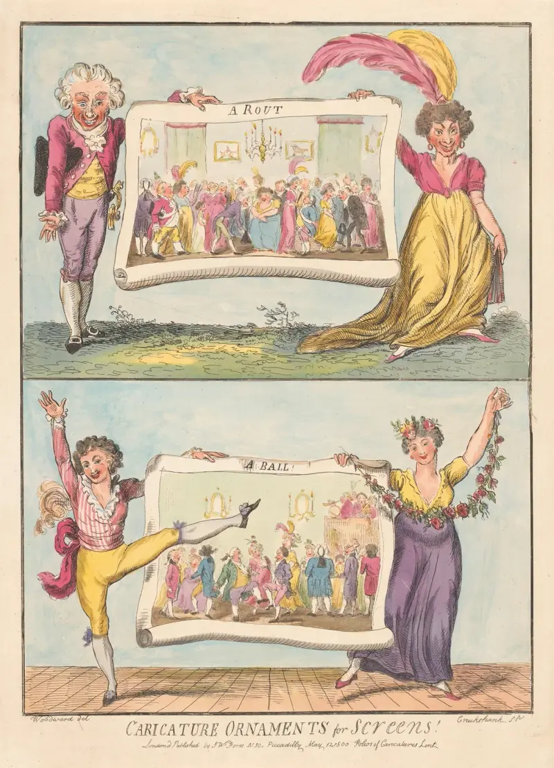 A Rout, A Ball von George Cruikshank