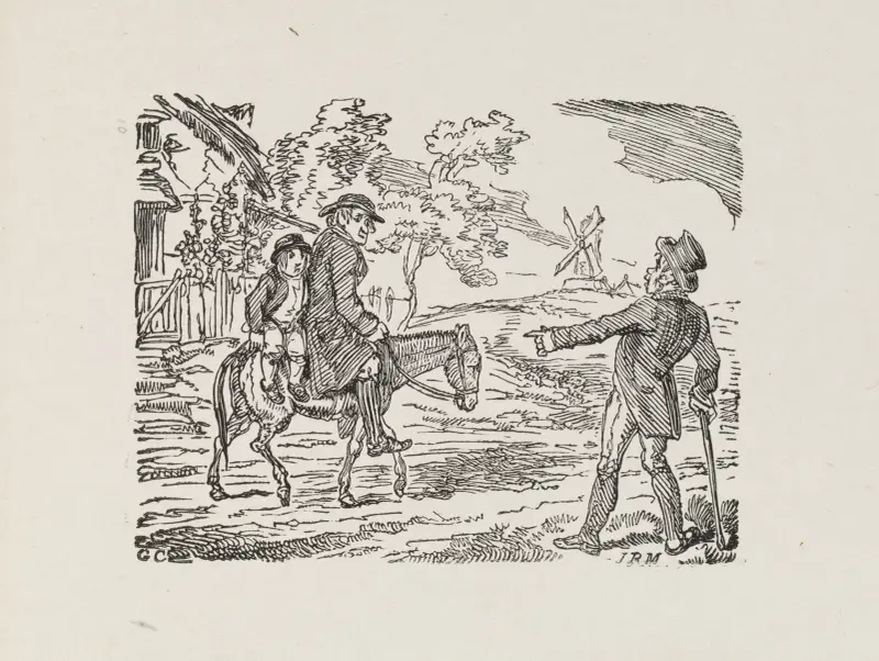 Illustrations for The Universal songster Pl.09 av George Cruikshank