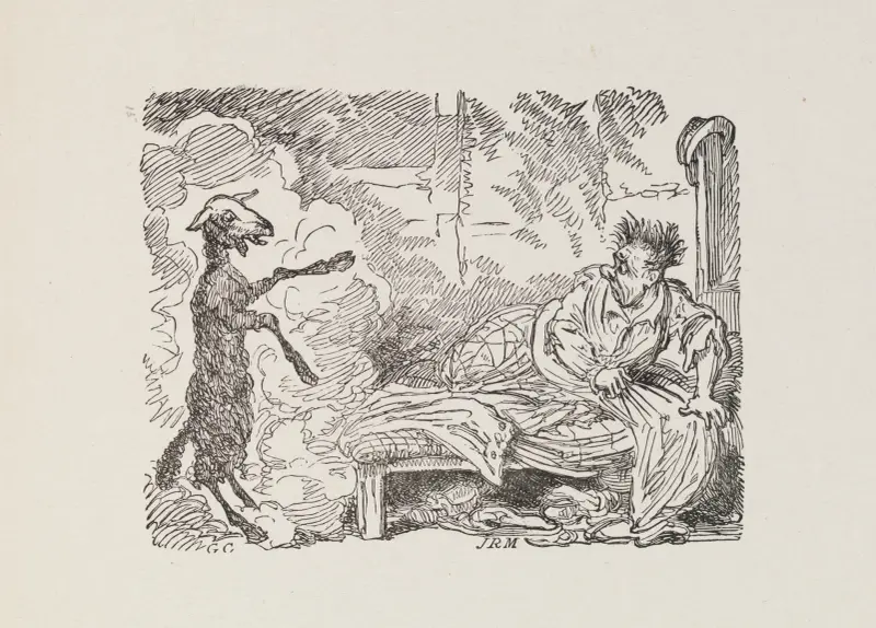 Illustrations for The Universal songster Pl.13 av George Cruikshank