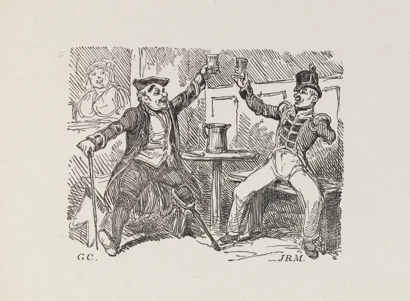 Illustrations for The Universal songster Pl.14 av George Cruikshank