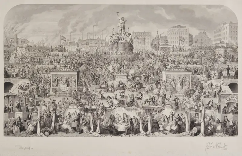 The Drinking Customs of Society or Worship of Bacchus av George Cruikshank