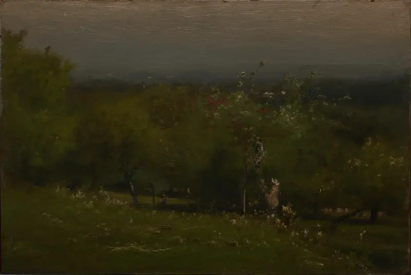 Äppelodling av George Inness