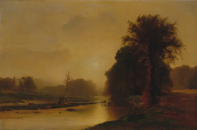 Höstängar av George Inness