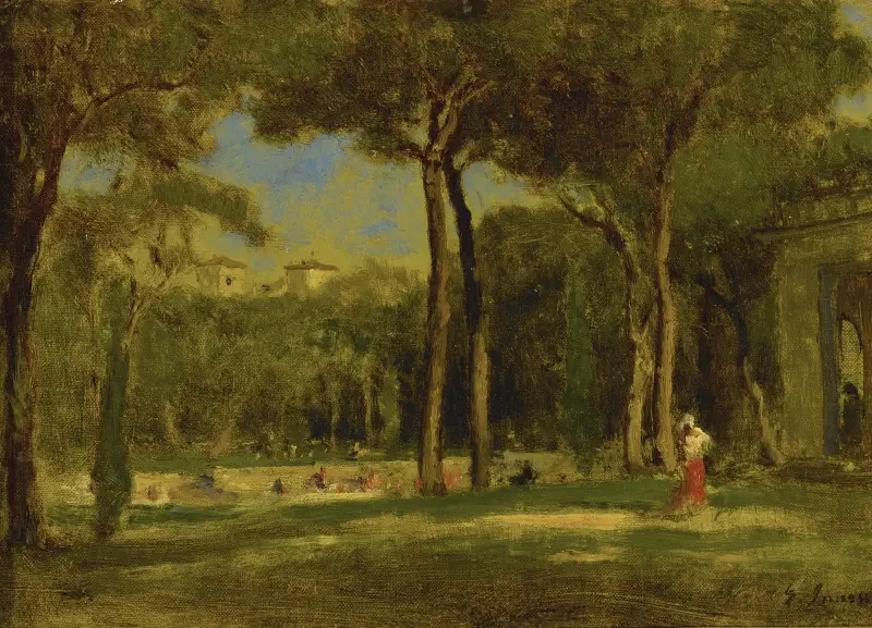 Barberini Villa av George Inness