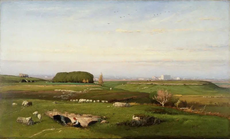 In der römischen Campagna von George Inness