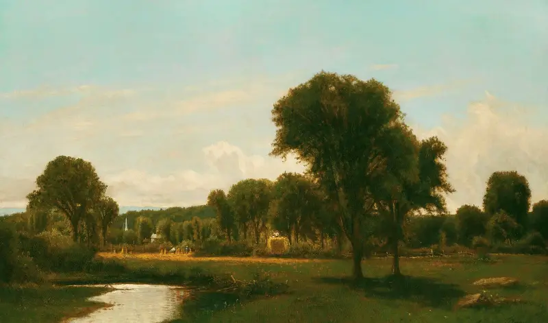 Medfield-landskap av George Inness