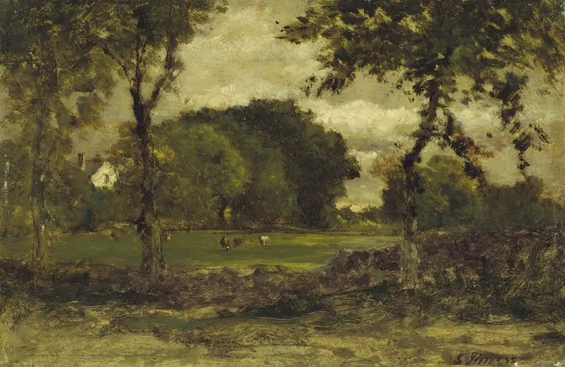 Medfield, Massachusetts (A Medfield Farm) av George Inness