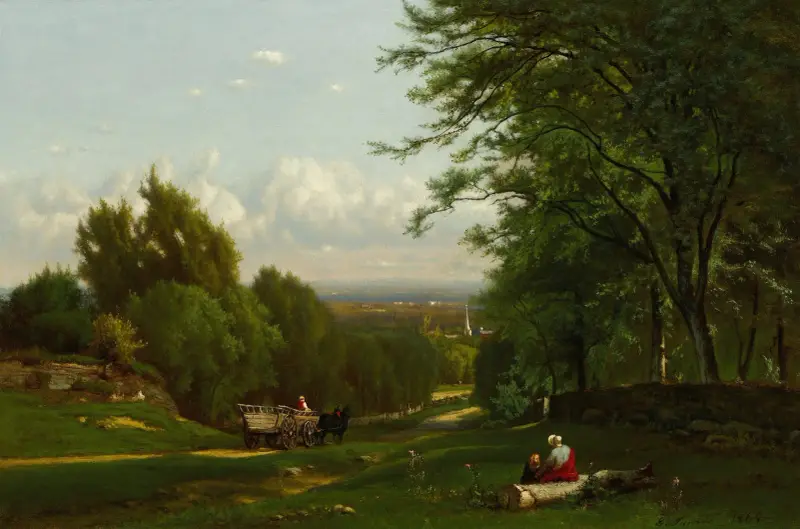 Near Leeds, New York av George Inness