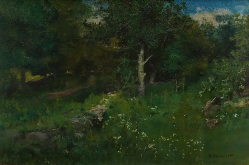 Sommar-lövverk av George Inness