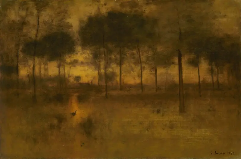 The Home of the Heron av George Inness