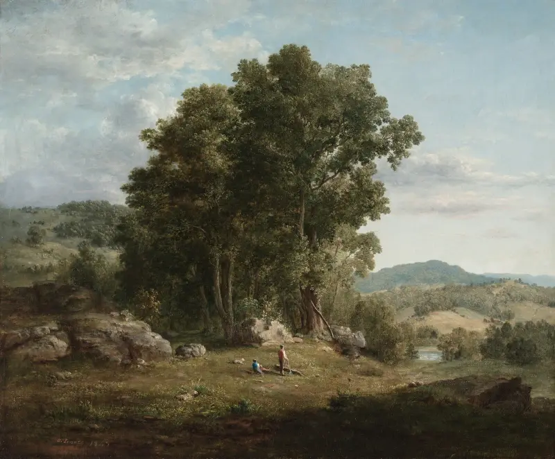 Dřevař, George Inness