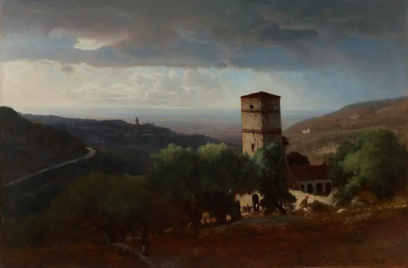 Utsikt över Rom från Tivoli av George Inness