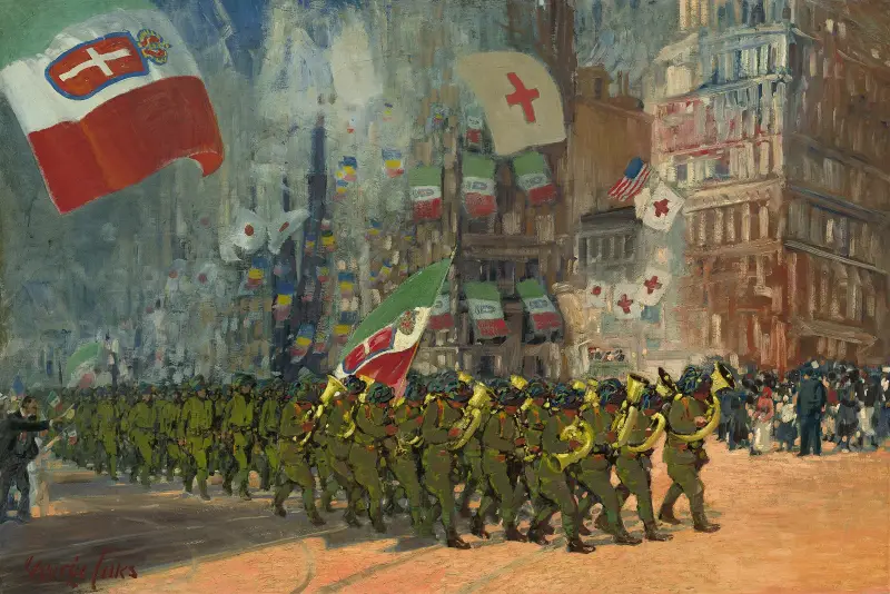 Die Bersaglieri von George Luks