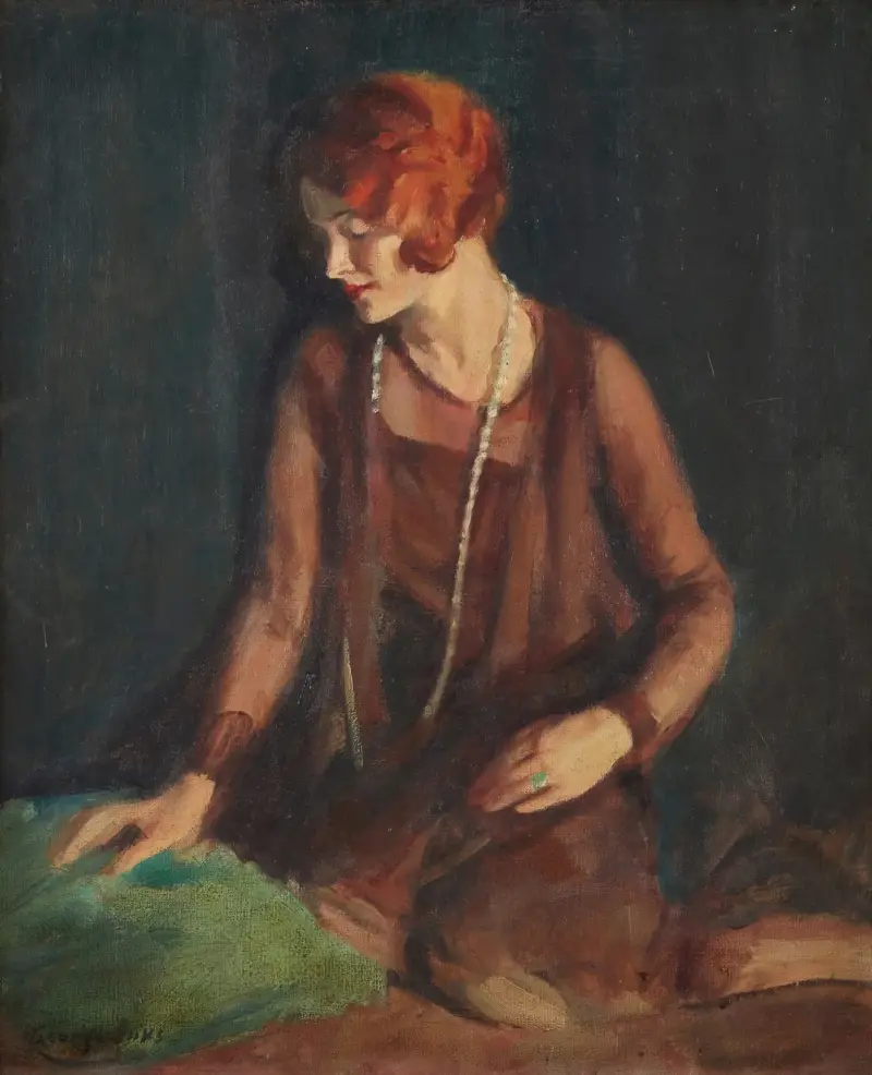 Die Rothaarige von George Luks